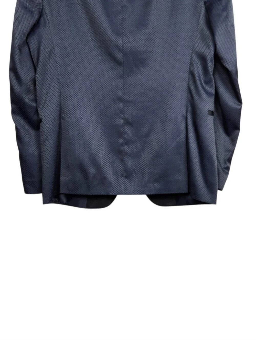 Valiant Paris Midnight Blue Black Trim Blazer Dinner Jacket Cotton Mens Size 42